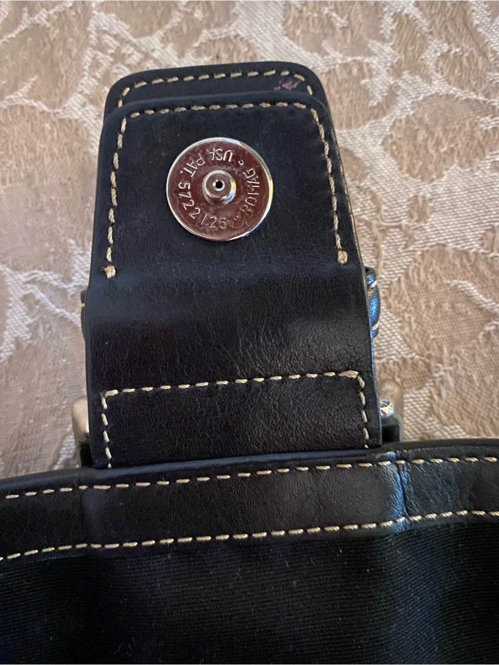 Vintage Coach 1463 Black Soho Flap Shoulder Bag Iconic Mini Jacquard Canvas